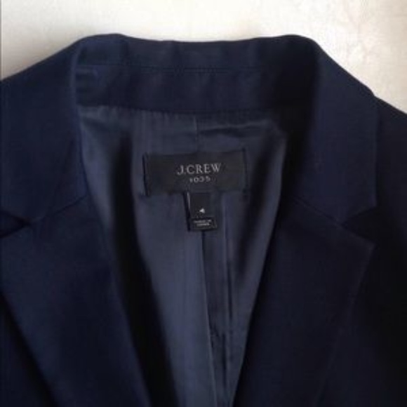 J. Crew Navy 1035 Cotton Blazer - Picture 3 of 5